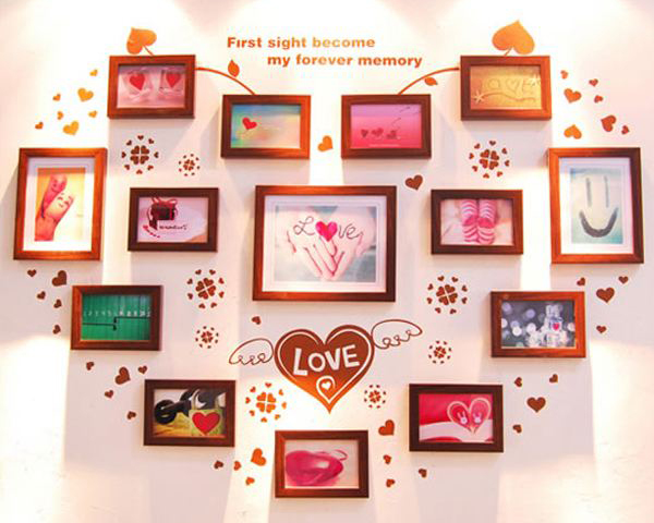 愛心照片墻11 愛心照片墻11